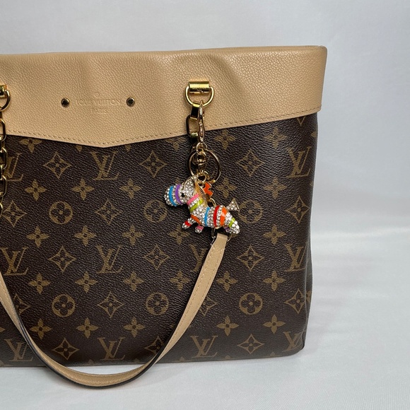 Fabulous rhinestone articulating tail stripe zebra horse pony crystal bag charm - Picture 6 of 6